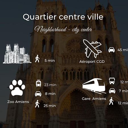 Le Jardin Secret D'Amiens Hypercentre Cathedrale, Parking Exterior foto